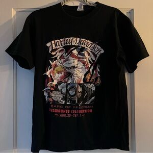 Harley Davidson 100 years of freedom anniversary Milwaukee rally concert shirt